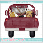 Maroon & Gold Hockey Truck PNG