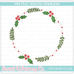 Holly Berry Frame PNG