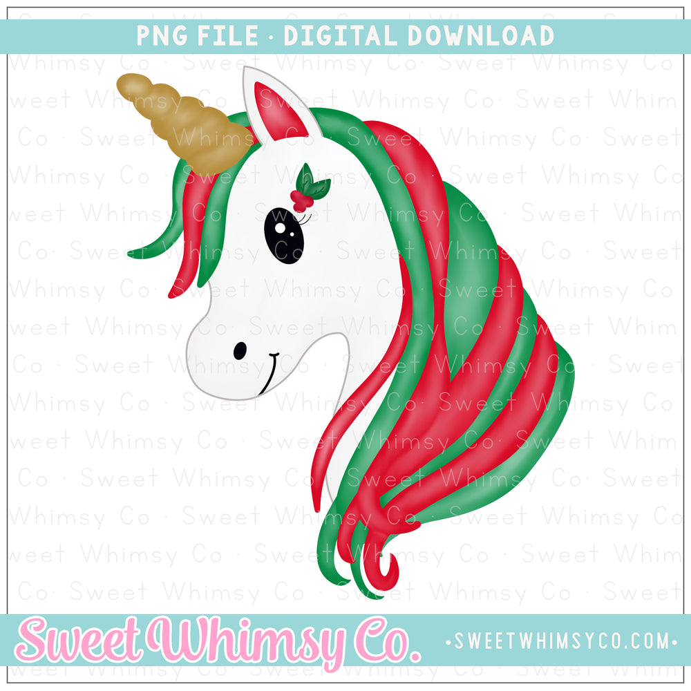 Holly Unicorn PNG