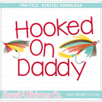 Hooked On Daddy Red Fly Fishing Lures PNG