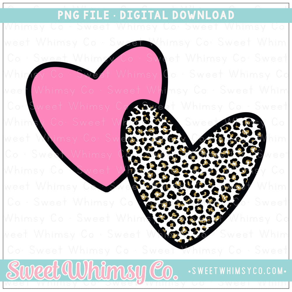 Heart Leopard Duo PNG