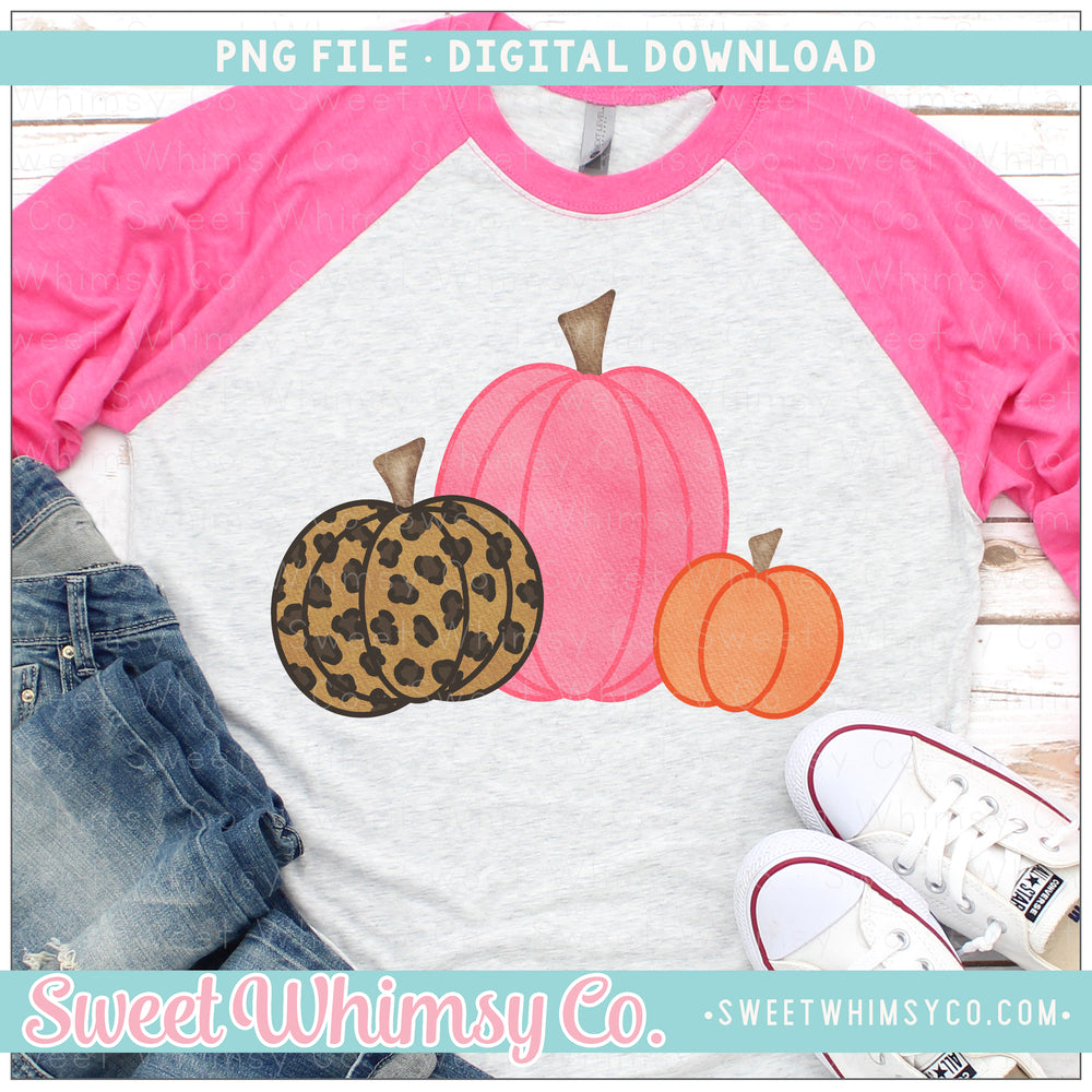 Pink Leopard Pumpkins PNG