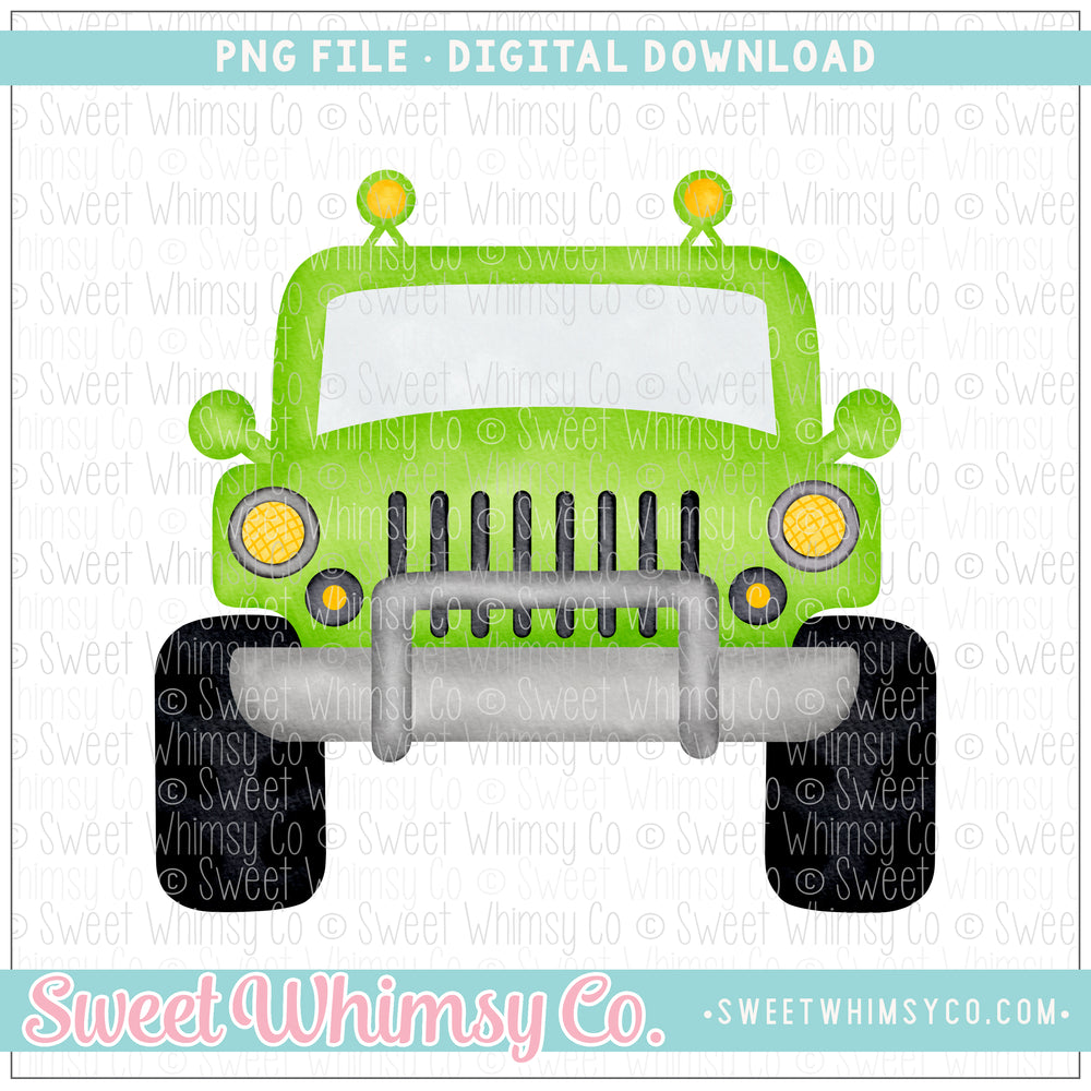 Lime Off Road SUV PNG