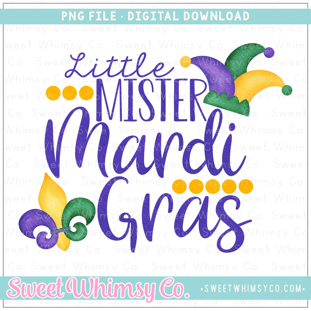 Little Mister Mardi Gras PNG
