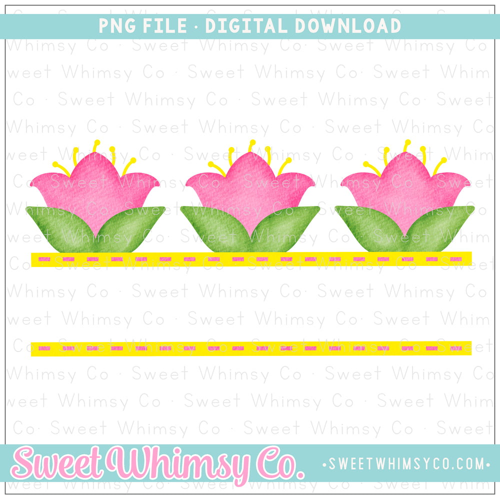 Lotus Flower Trio PNG