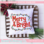 Merry & Bright Lights SVG