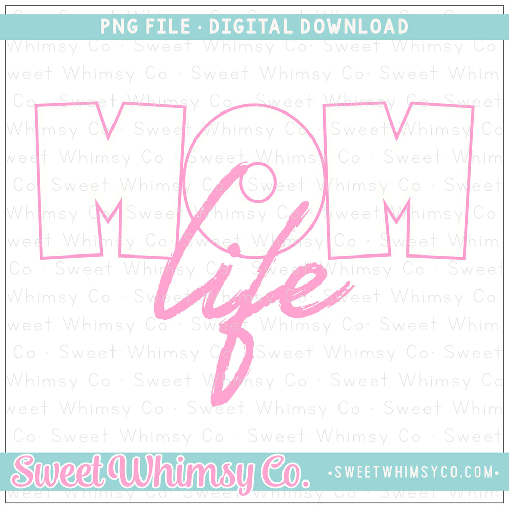 Mom Life Pink PNG