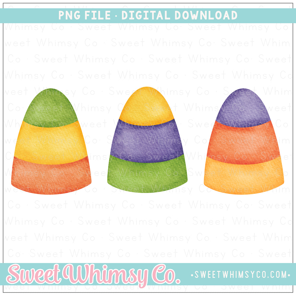 Multicolor Candy Corn PNG