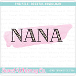 Nana Leopard Pink Paint PNG
