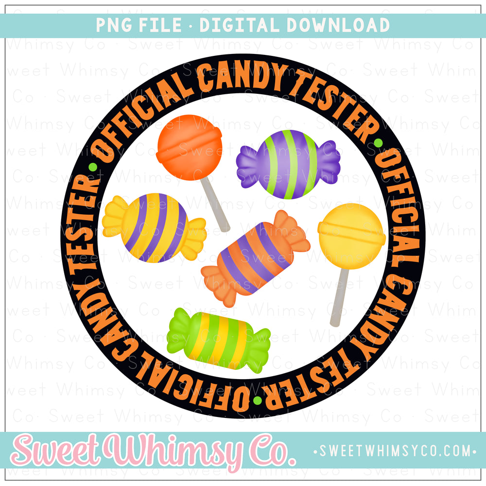 Official Candy Tester Orange PNG