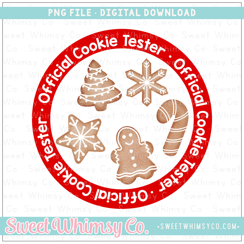 Official Cookie Tester Girl White PNG