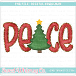 Peace Christmas Tree PNG
