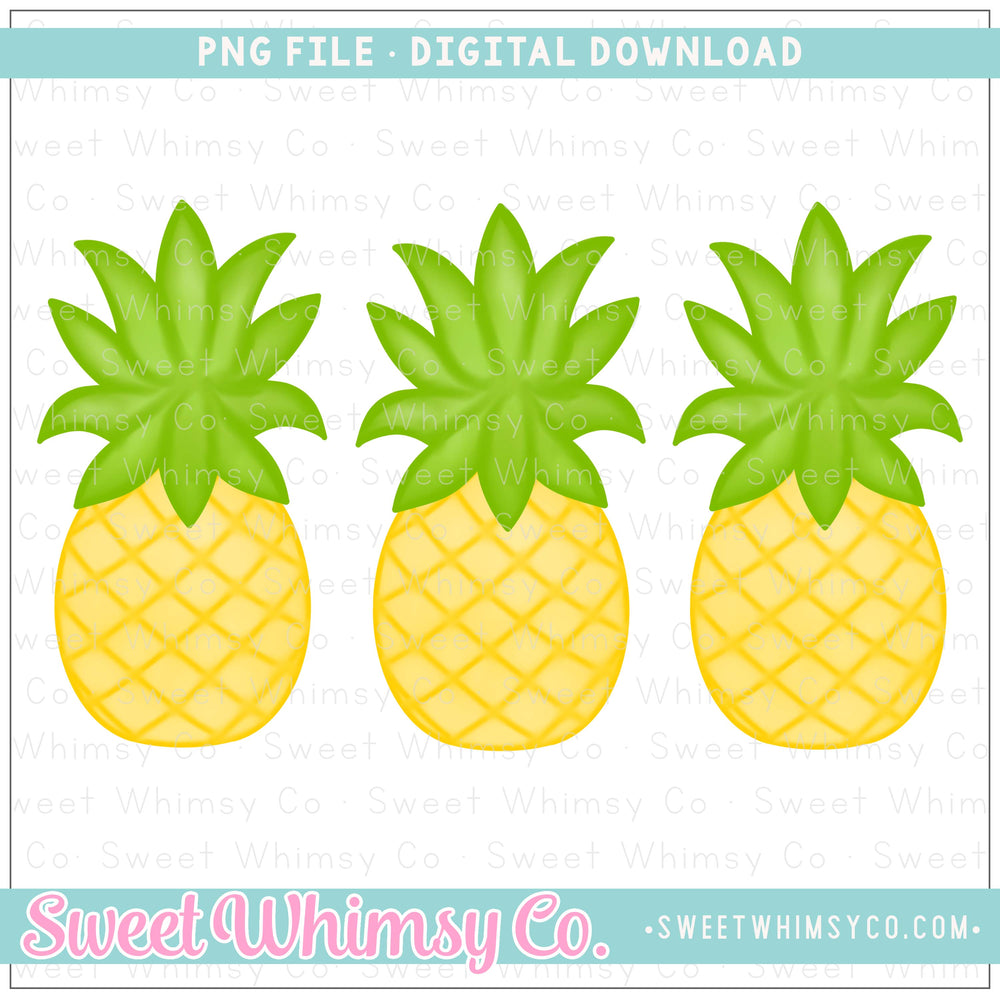 Pineapple Trio PNG