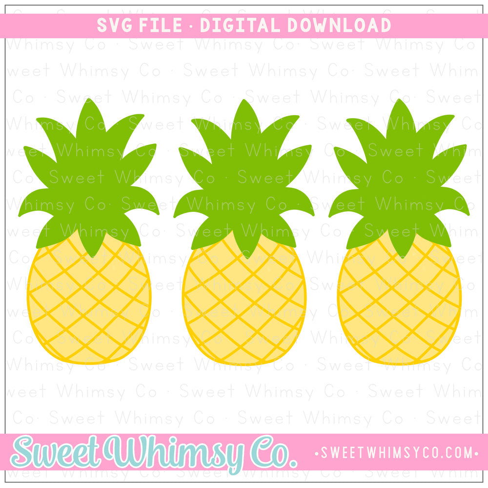 Pineapple Trio SVG
