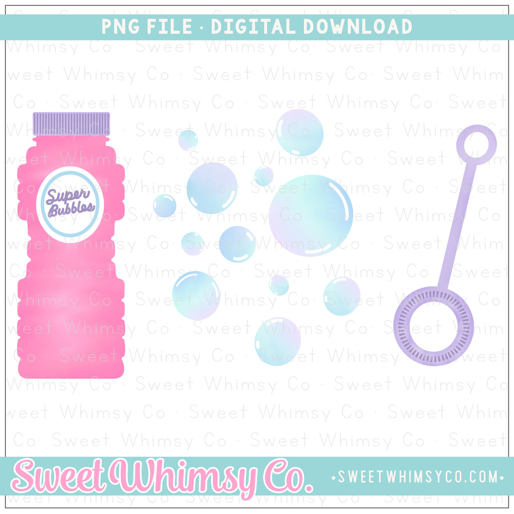 Pink Bubbles Trio PNG