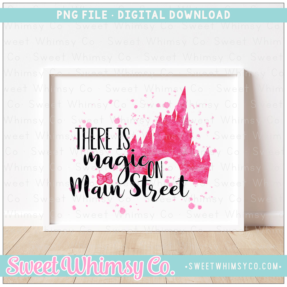 Pink Magic on Main Street PNG