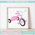Pink Tricycle PNG