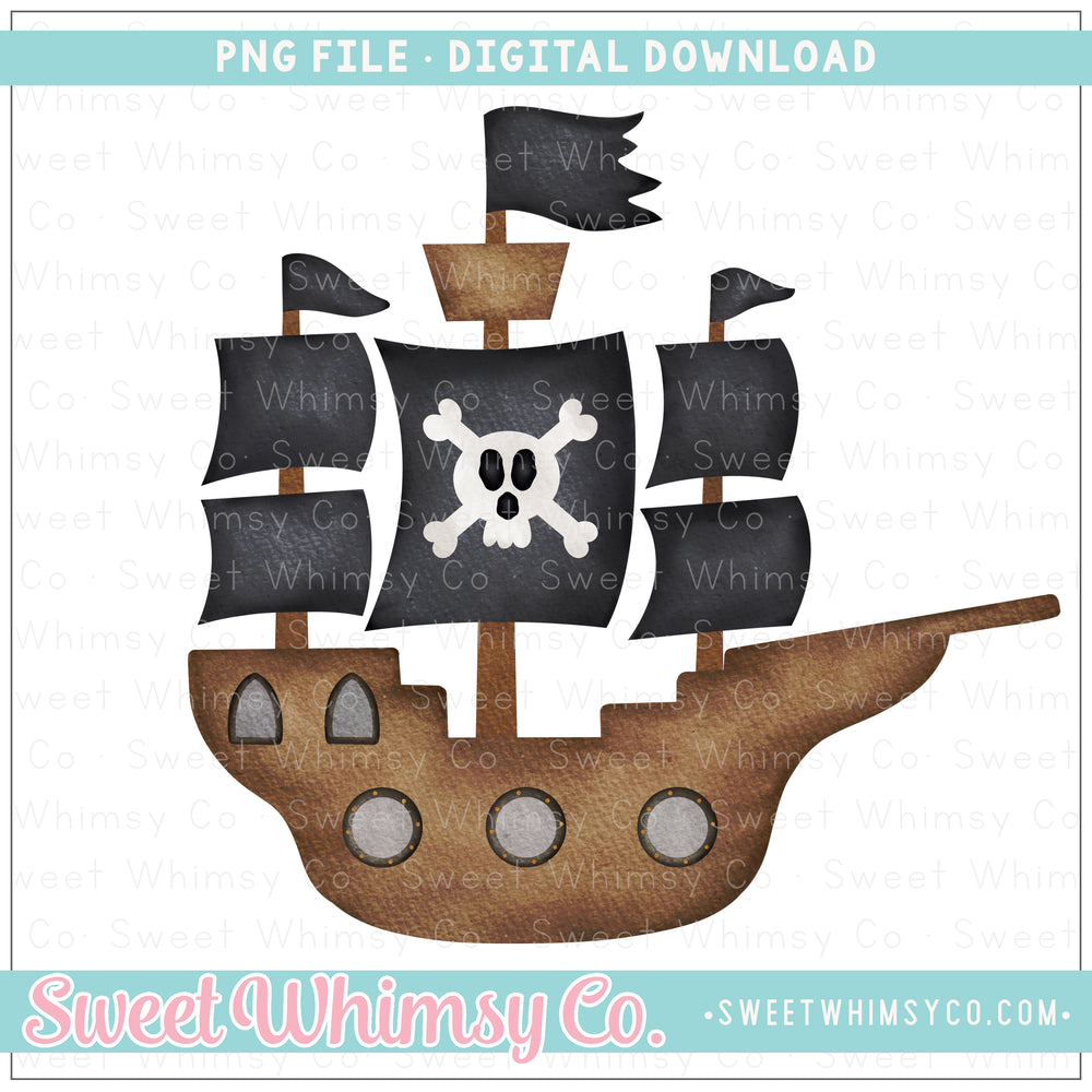 Pirate Flags Ship PNG