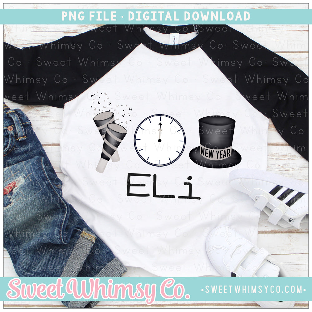 Poppers Clock Hat Silver PNG