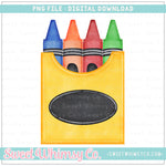 Primary Crayon Box PNG