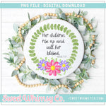 Proverbs 31:28 Floral Frame PNG