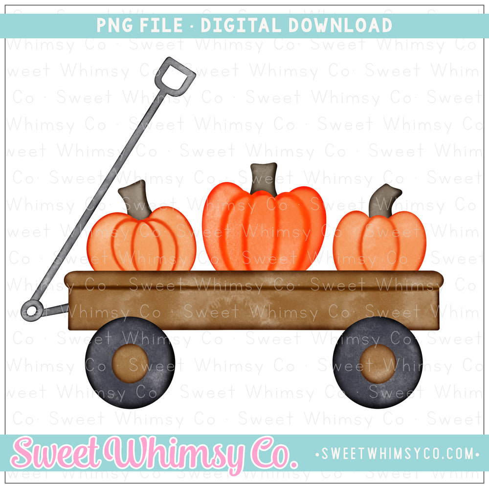 Pumpkin Patch Wagon PNG