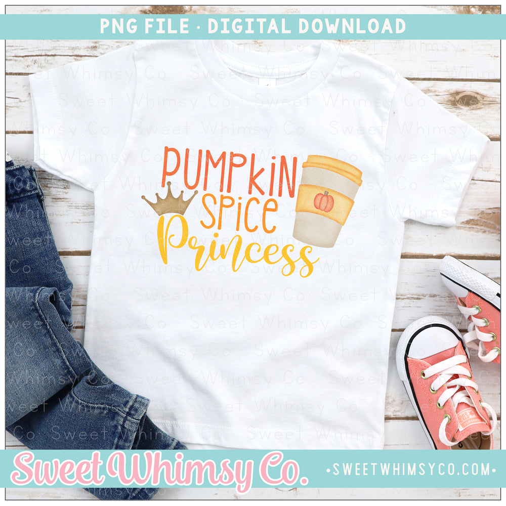 Pumpkin Spice Princess PNG