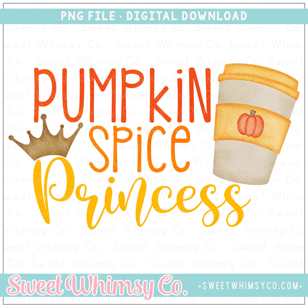 Pumpkin Spice Princess PNG