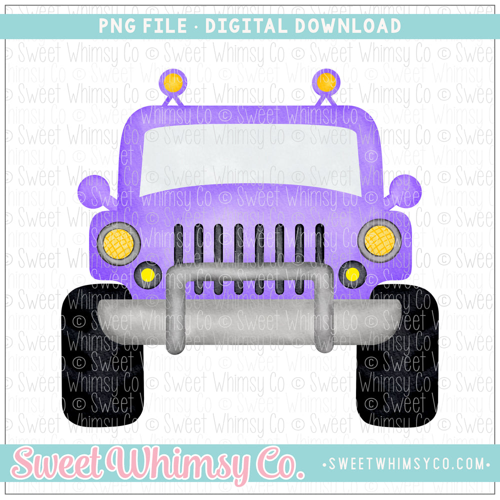 Purple Off Road SUV PNG