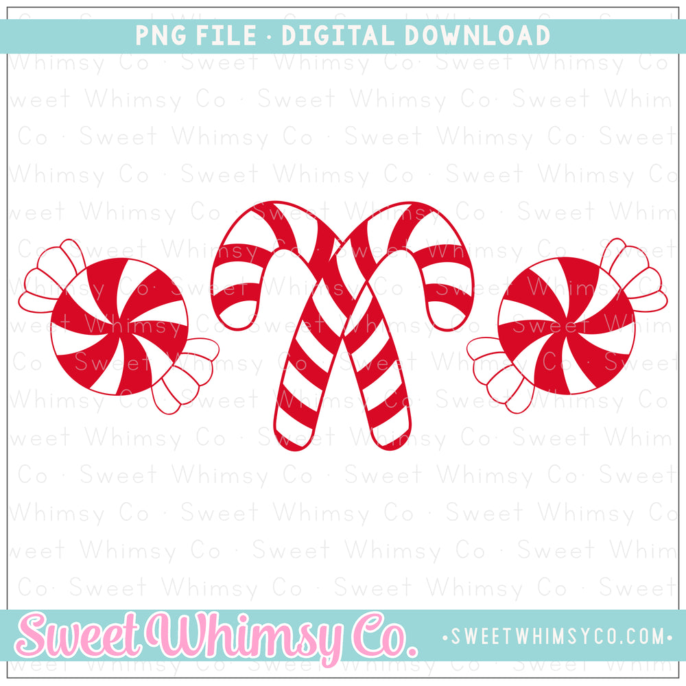 Red Peppermint Trio PNG