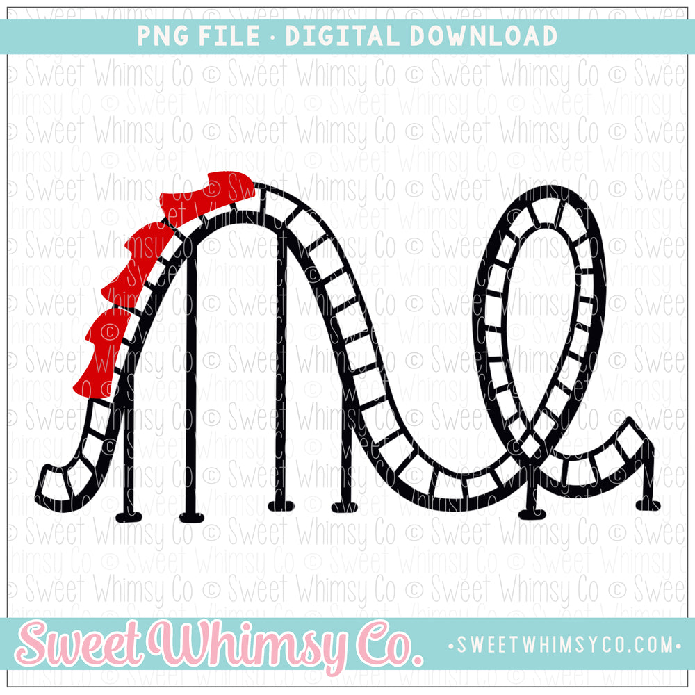 Red Roller Coaster PNG
