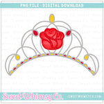 Rose Beauty Princess Crown PNG