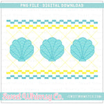 Seashell Yellow Faux Smocked PNG