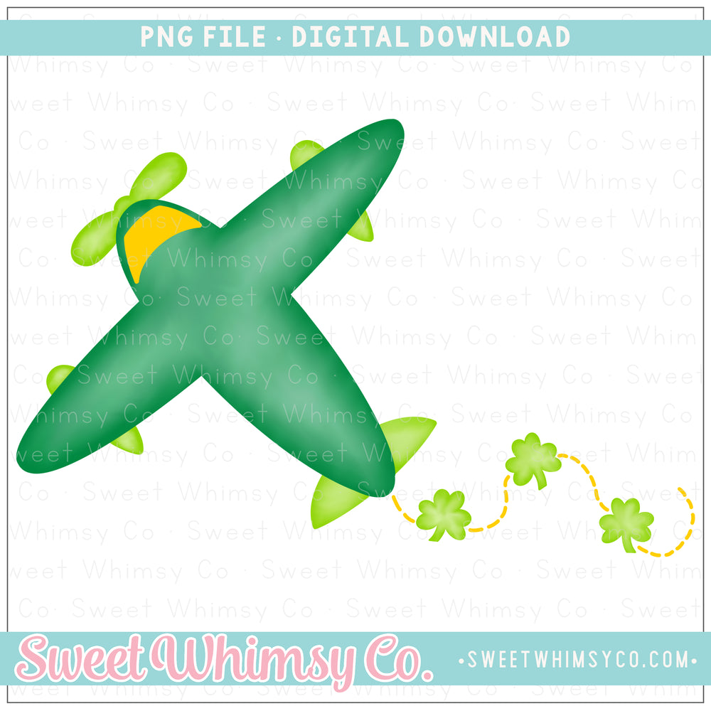 Shamrock Airplane PNG