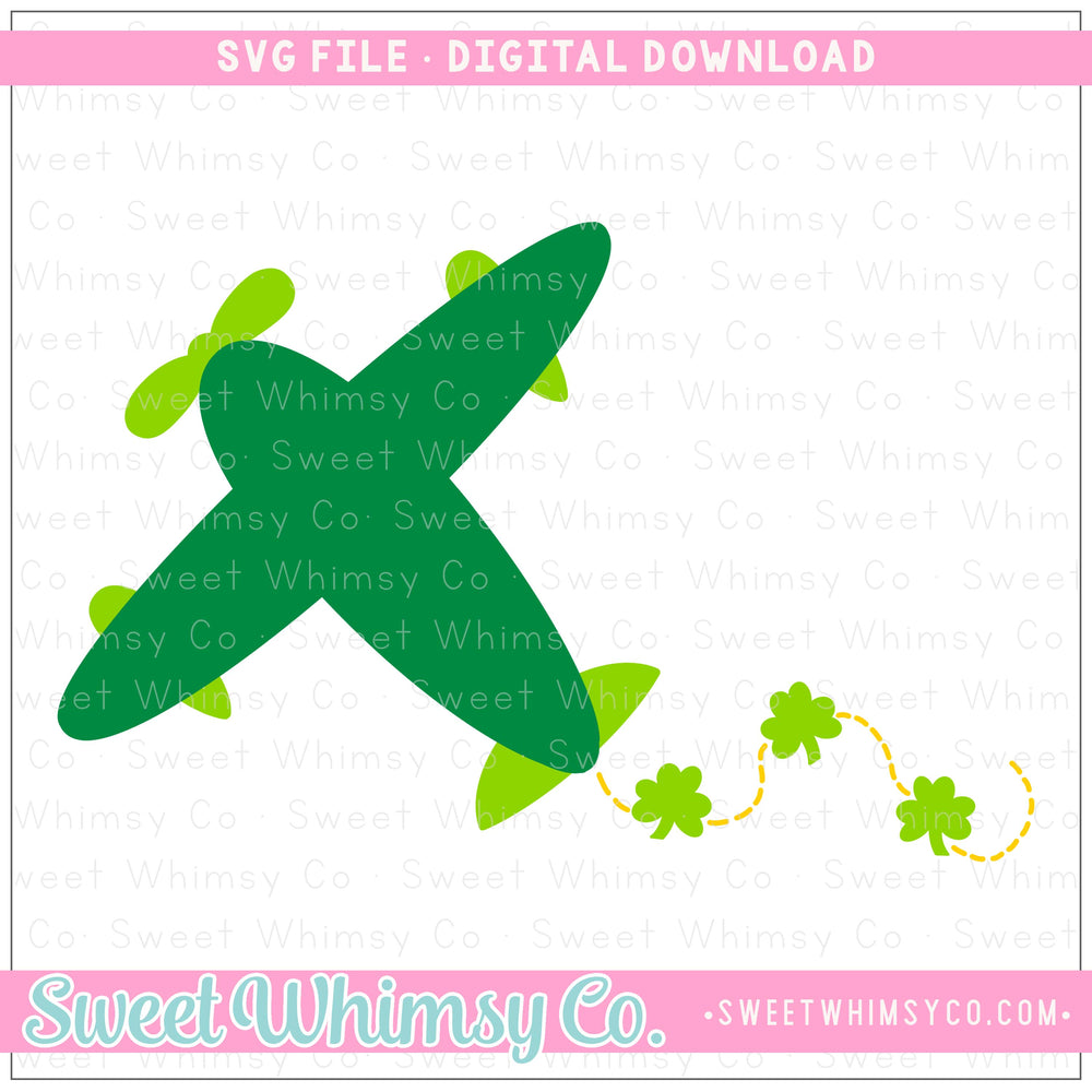 Shamrock Airplane SVG