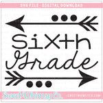 Sixth Grade Arrows SVG