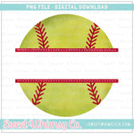Split Softball PNG