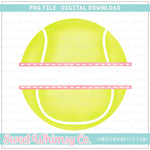 Pink Split Tennis Ball PNG
