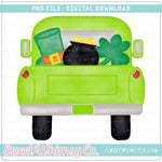 St. Patrick's Pickup Truck PNG