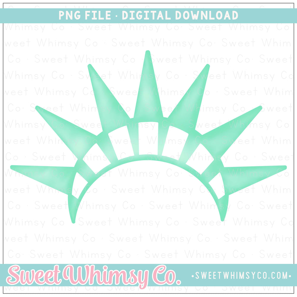 Statue of Liberty Monogram Crown PNG
