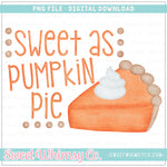 Sweet As Pumpkin Pie PNG