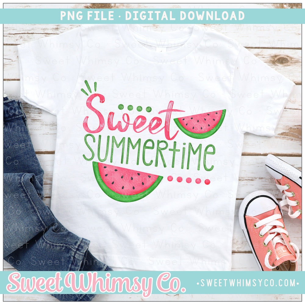 Sweet Summertime Watermelon Pink PNG