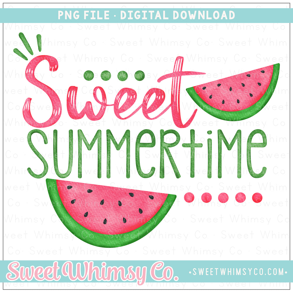 Sweet Summertime Watermelon Pink PNG