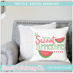 Sweet Summertime Watermelon Red PNG