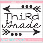 Third Grade Arrows SVG
