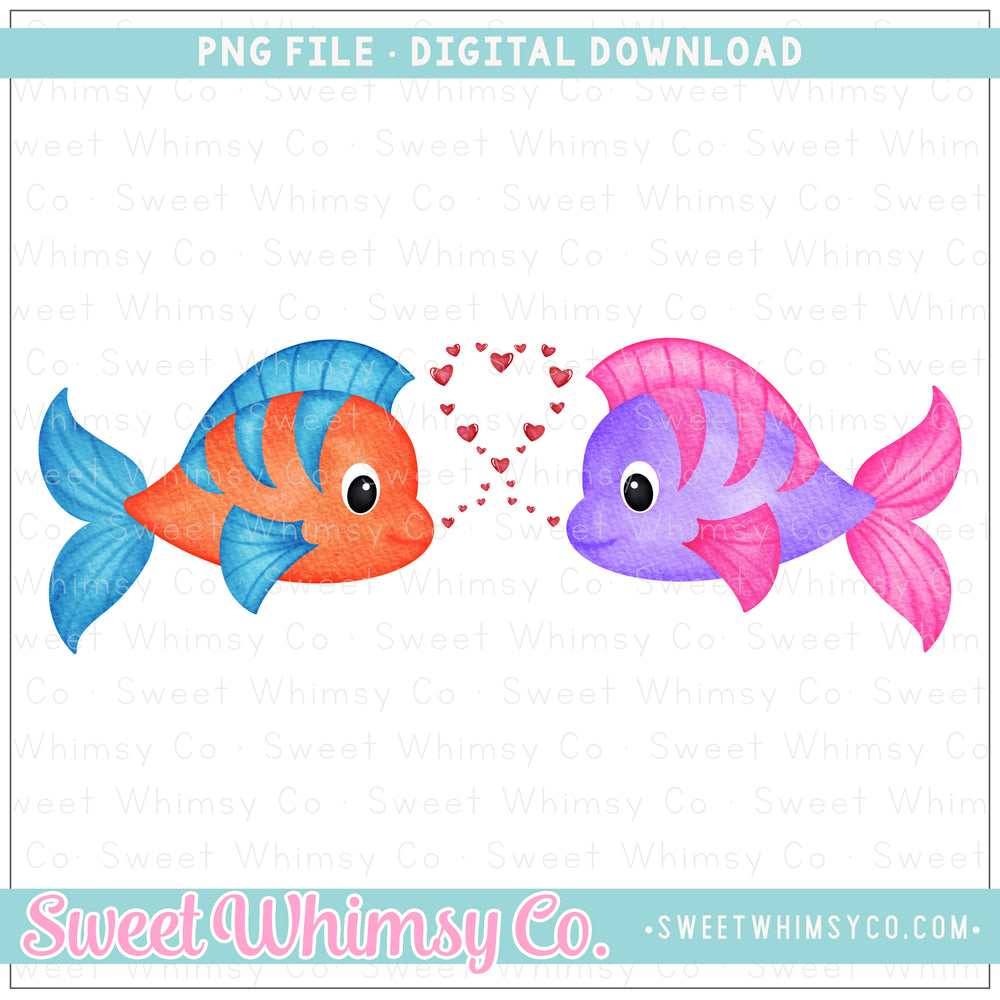 Valentine Fish Duo PNG