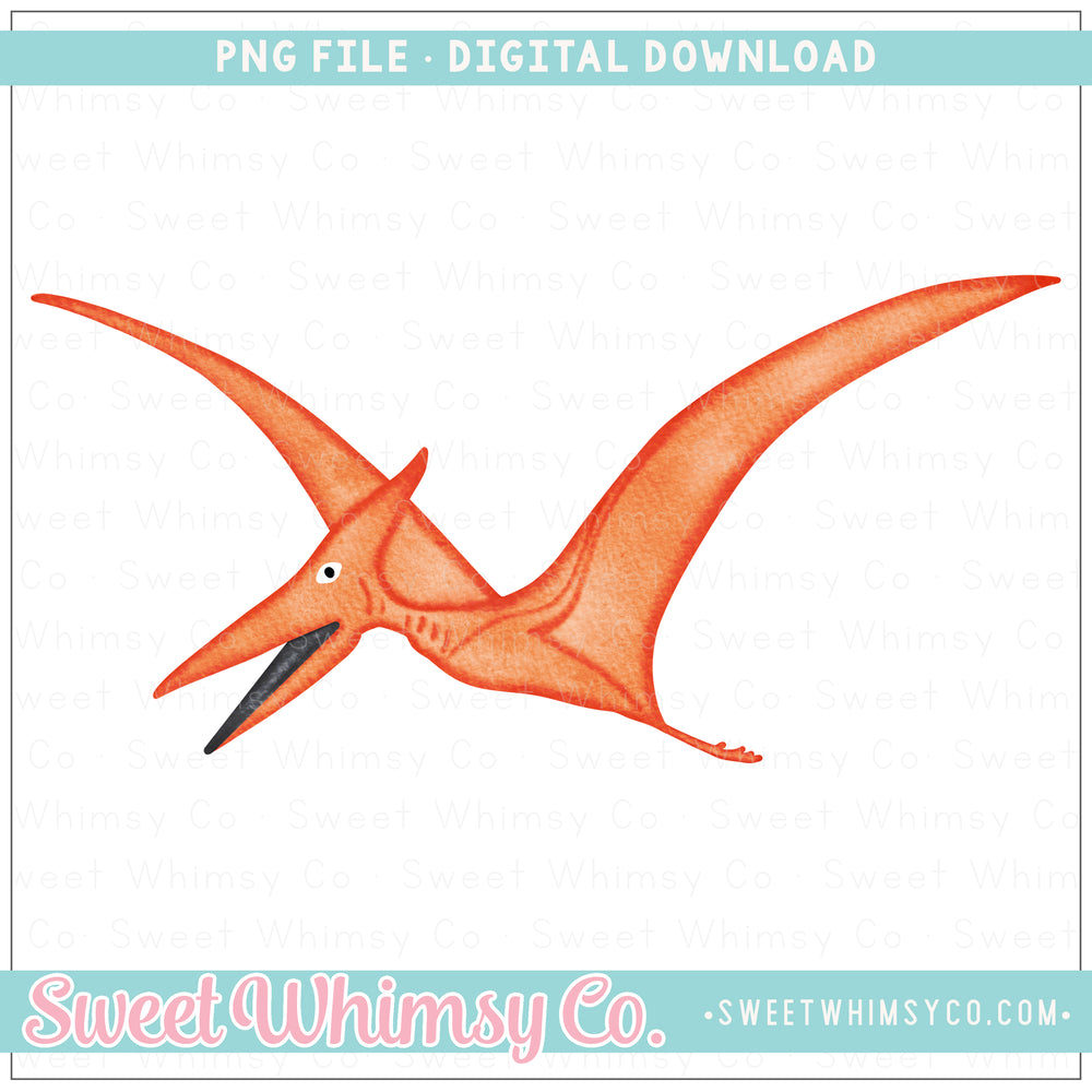 Watercolor Pterodactyl PNG