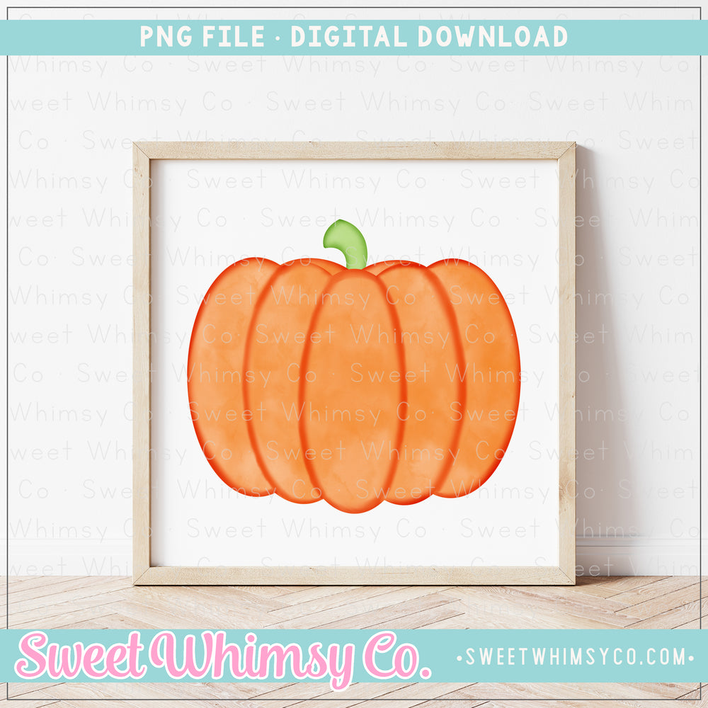 Watercolor Pumpkin PNG